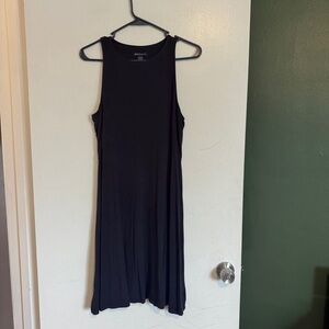 Athleta black modal stretchy Santorini Thera Dress size medium